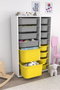Hanah Home Rine 2D4K8U Blanco, Gris y Amarillo